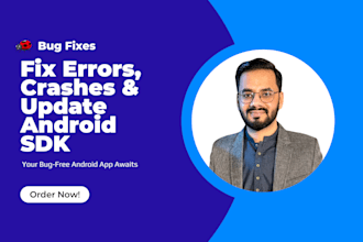 fix android app bugs, errors and sdk update