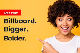 do bold and brilliant printable billboard designs