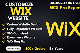 design, develop, and fully customize your professional wix website