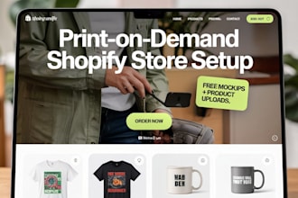 build a professional shopify print on demand store with winning products