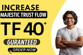 increase majestic trust flow tf 40 with SEO backlinks