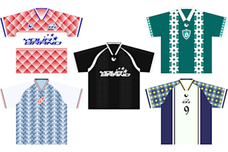 design catchy football or soccer jersey for your own brand