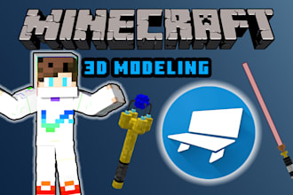 create custom minecraft items and blocks 3d models