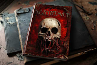 design horror book cover, sci fi and ebook cover