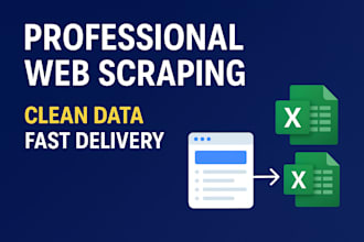 build web scraper for data extraction and automation