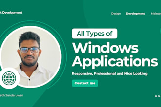 develop business desktop applications for windows