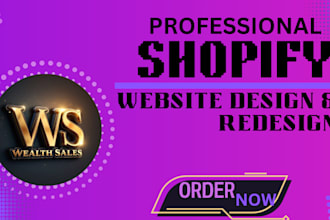 build shopify store design, ecommerce dropshipping store, shopify website design