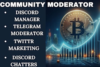 chat and engage in your discord server, discord moderator telegram chatters