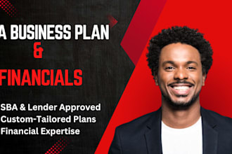 create investor ready sba business plan with detailed financials