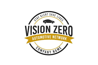 design automotive network and service logo