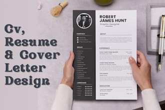 design cv,resume, poster, certificate in canva