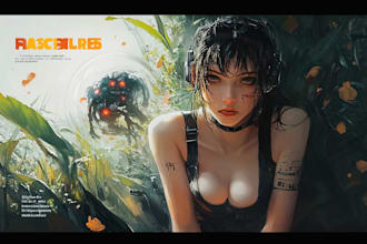 create environment, cyberpunk, concept art landscape design