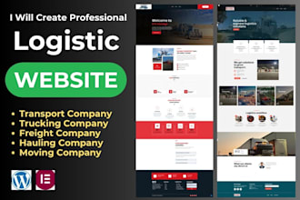 create professional transport and logistics website