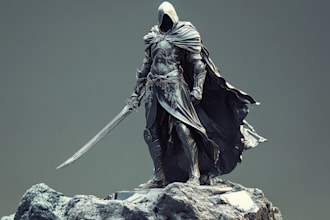 create a dnd art and d and d character for you