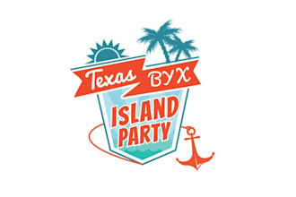 design motivation texas island party any event logo