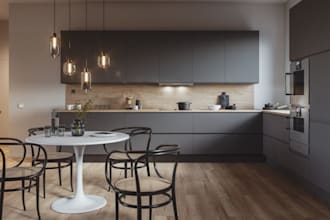 photo realistic 3d commercial kitchen, lobby spa,reception,3d lounge renovation