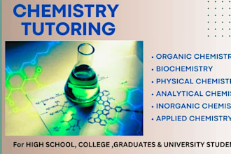 teach analytical, organic, inorganic and physical chemistry