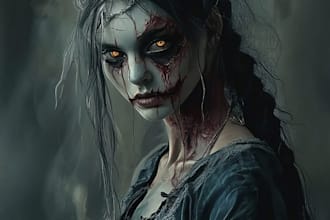 make character art for horror, scifi, and fantasy