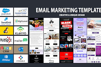 design high converting email template newsletter