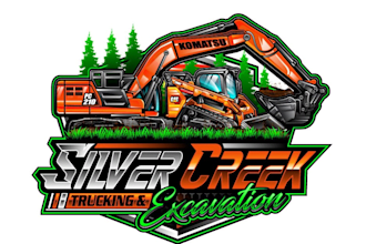 create exclusive and marvelous skidsteer and excavator logo design