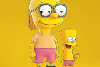 make yellow cartoon character