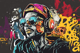 make unique graffiti art for tshirts, hoodies and streetwear