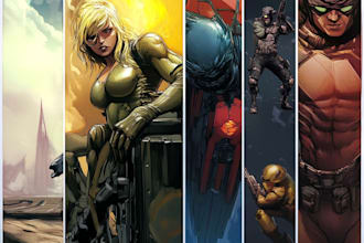 create images for characters in comic book art