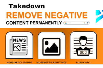 permanently remove mugshots cases articles news delete negative links on google