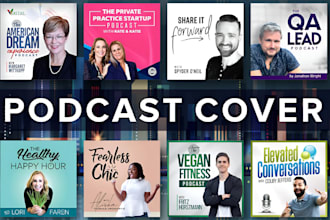 design podcast cover art and itunes podcast logo professionally