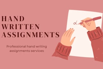 do hand writing assignment job and copy paste work pdf conversion