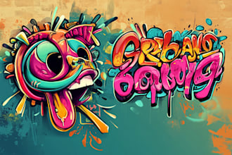 create text logo, typography, graffiti, and lettering