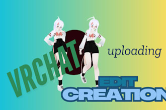upload, edit, dps and create your vrchat avatar, furry
