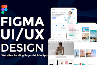 do figma design, website ui design, figma website design, figma landing page