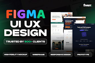 do website UI UX design, mobile app UI, figma website design