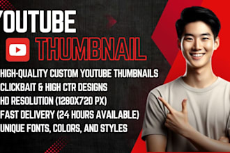 design eye catching youtube thumbnail for your videos