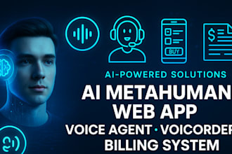 ai metahuman web app ai voice charater ai avatar agent ai voice ordering system