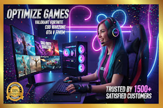 optimize PC games, valorant, fortnite, cod bo7 warzone, csgo, arc raiders, fivem