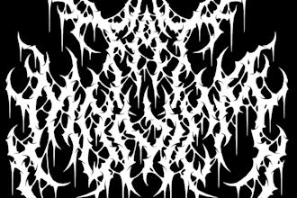 make brutal death metal, deathcore, black metal band logo