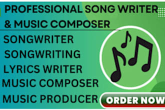 be your female songwriter for a pop lyrics rap melody and vocalist