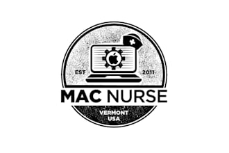 do a vintage custom unique computer repair logo design