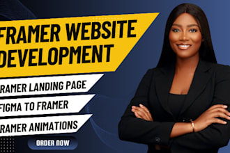 design framer website develop framer website framer landing page framer webflow