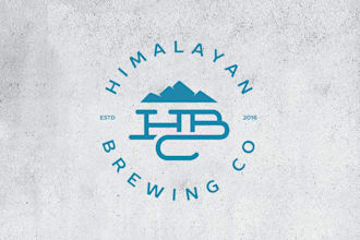 do a vintage custom brewery logo design unique, timeless
