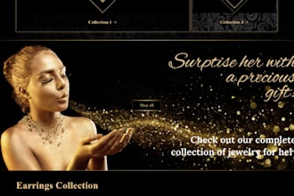 design jewelry website, jewelry, jewelry store, jewelry shopify website