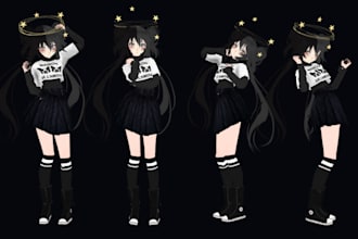 custom vrchat avatar, furry, vr chat model, vrc, vr chat