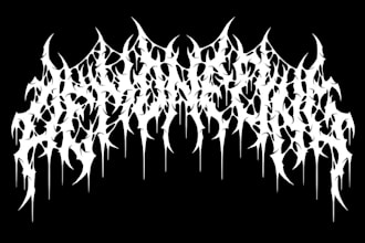 draw black, slam, or death metal logo for your band