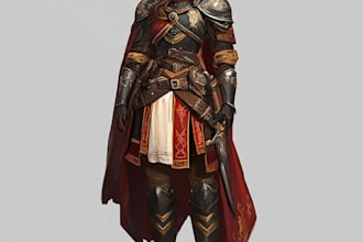 do star wars, game character or sci fi game character art for you