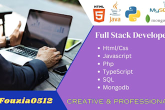be your front end and back end developer