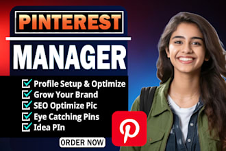 setup, manage and grow your pinterest marketing for your business