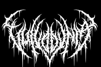 design a professional and detailed death metal logo