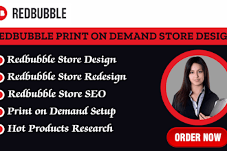 design print on demand store like redbubble esty shopify gelato teemill amazon
